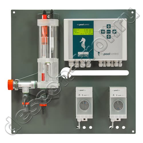 Станция химии MyPoolControl EASY ONE Complete - свободный хлор / pH / Rx / t (Германия)